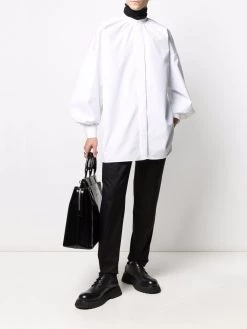 Alexander McQueen gathered sleeve dropped shoulder shirt