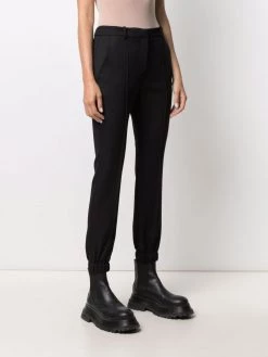 Alexander McQueen elasticated-ankle tailored trousers