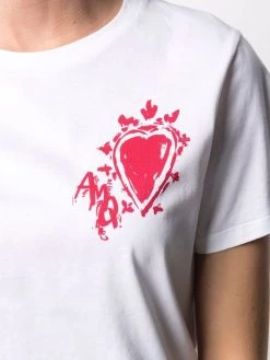 New ๐ฅฐ Alexander McQueen Heart print cotton T ๐ shirt ๐งจ 9 Alexander McQueen heart-print cotton T-shirt