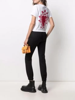 Alexander McQueen heart-print cotton T-shirt