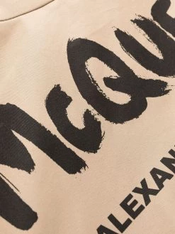 Alexander McQueen Hybrid Graffiti belted trench coat