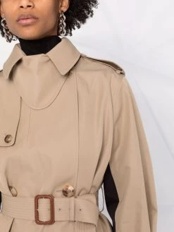 Alexander McQueen Hybrid Graffiti belted trench coat