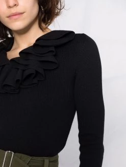 Alexander McQueen ruffle-neck jumper