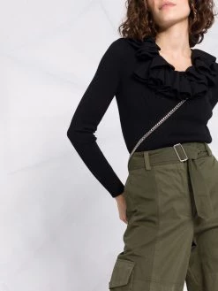 Alexander McQueen ruffle-neck jumper