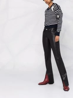 Flash Sale 😀 Alexander McQueen Crochet patch striped jumper 🤩 11 Alexander McQueen crochet-patch striped jumper