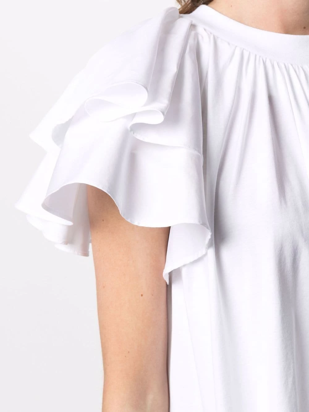 Best reviews of ๐คฉ Alexander McQueen Ruffled sleeve cotton blouse ๐ 5 Alexander McQueen ruffled-sleeve cotton blouse