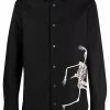 Alexander McQueen skeleton-print cotton shirt