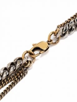 Alexander McQueen double-chain two-tone necklace