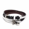 Alexander McQueen Skull charm double-wrap bracelet