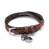 Alexander McQueen McQueen Graffiti double-wrap leather bracelet