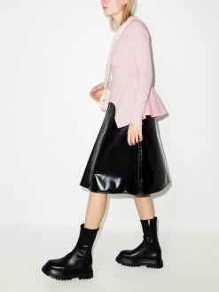 Alexander McQueen peplum-hem cashmere jumper