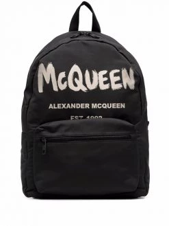 Alexander McQueen Graffiti Metropolitan printed backpack
