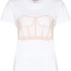 Alexander McQueen bustier print short-sleeve T-shirt