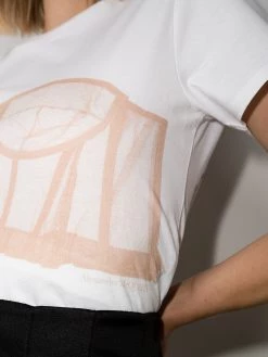 Alexander McQueen bustier print short-sleeve T-shirt