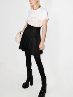 Alexander McQueen bustier print short-sleeve T-shirt