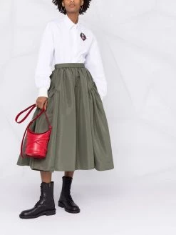 Alexander McQueen gathered panel midi skirt