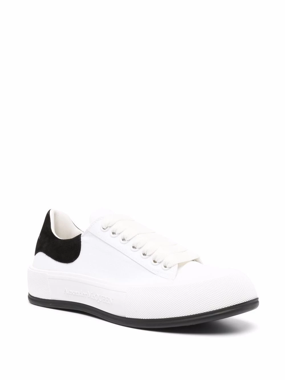Best Pirce 🔥 Alexander McQueen Deck lace up plimsoll 👟 sneakers 👍 2 Alexander McQueen Deck lace-up plimsoll sneakers
