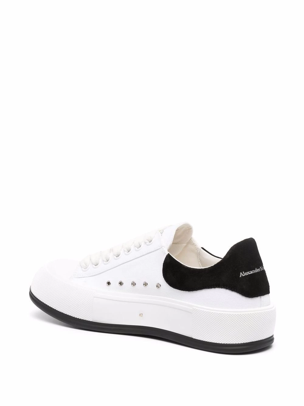 Best Pirce 🔥 Alexander McQueen Deck lace up plimsoll 👟 sneakers 👍 3 Alexander McQueen Deck lace-up plimsoll sneakers