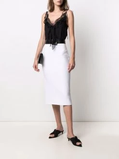 Alexander McQueen lace-trim silk camisole