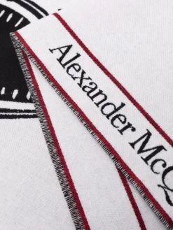 Alexander McQueen skull print modal scarf