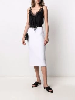 Alexander McQueen embroidered mid-length skirt