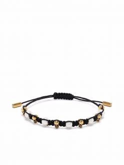 Alexander McQueen Skull charm friendship bracelet
