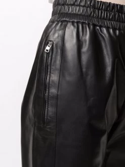 Alexander McQueen elasticated leather trousers