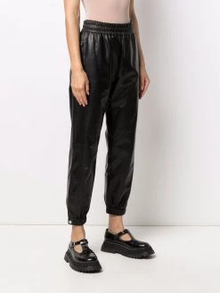 Alexander McQueen elasticated leather trousers