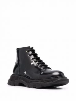 Alexander McQueen Tread lace-up ankle boots