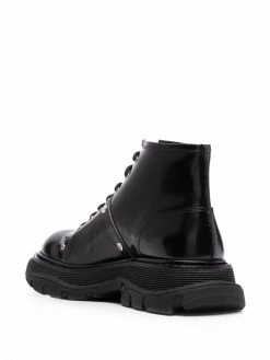 Alexander McQueen Tread lace-up ankle boots