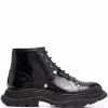 Alexander McQueen Tread lace-up ankle boots
