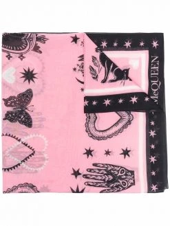 Alexander McQueen motif-print scarf