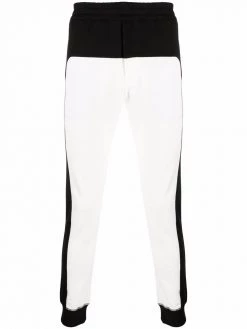 Alexander McQueen panelled cotton track pants