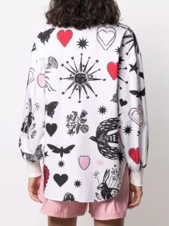 Alexander McQueen graphic-print long-sleeve shirt