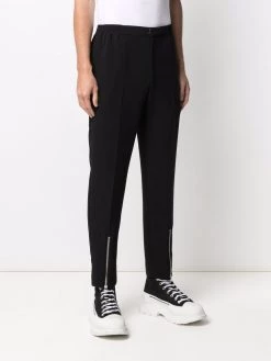 Alexander McQueen zip-detail relaxed trousers