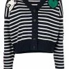 Alexander McQueen applique striped cardigan