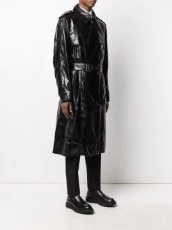 Alexander McQueen leather trench coat