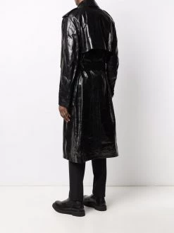 Alexander McQueen leather trench coat
