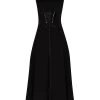 Alexander McQueen corset-style flared midi dress