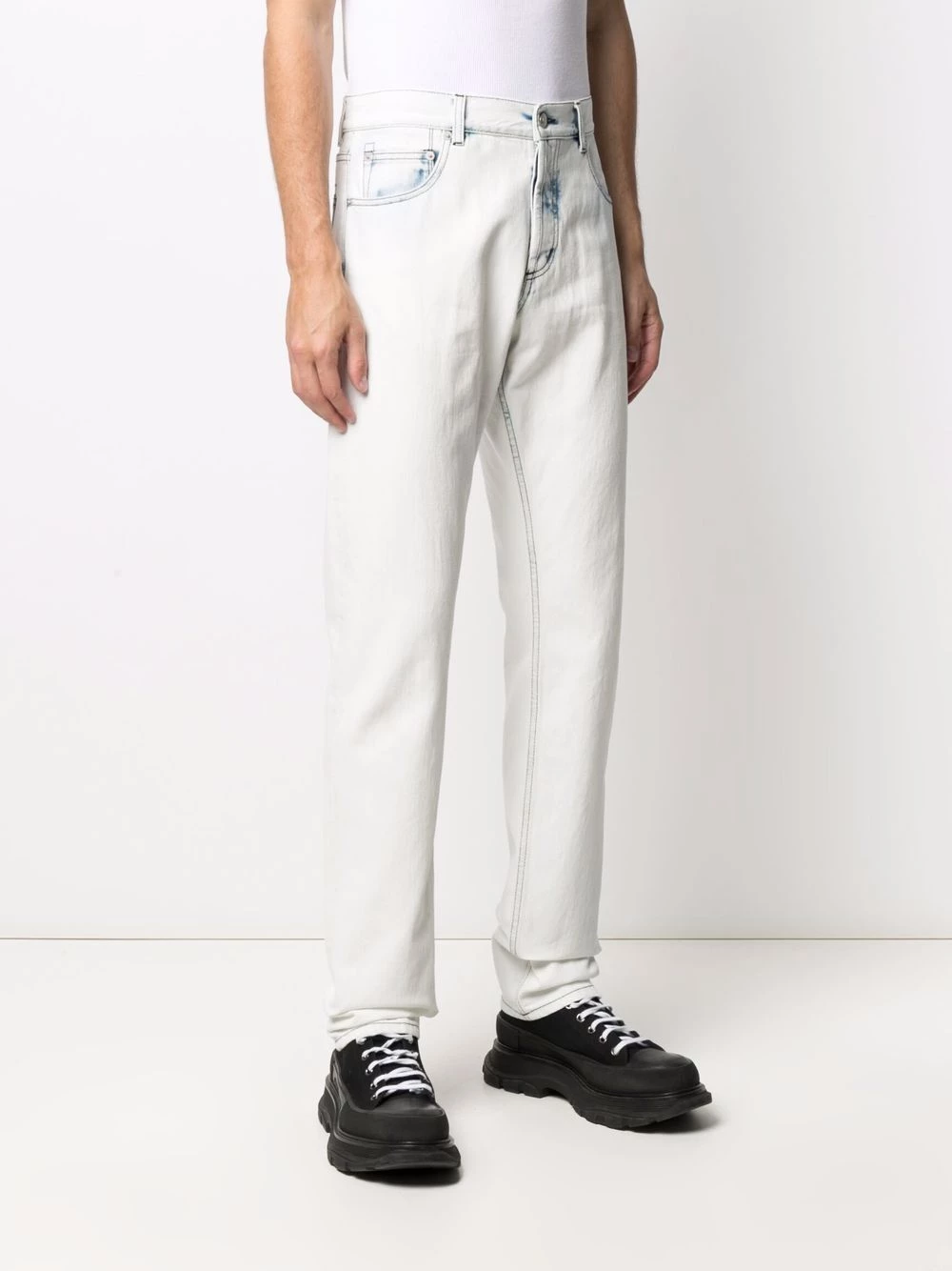 Brand new โญ Alexander McQueen Acid wash straight leg ๐ jeans ๐ 3 Alexander McQueen acid wash straight leg jeans