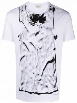 Alexander McQueen graphic-print cotton-jersey T-shirt