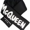 Alexander McQueen logo-print wrap scarf