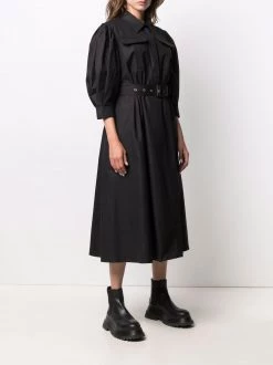 Alexander McQueen belted cotton shirt dress