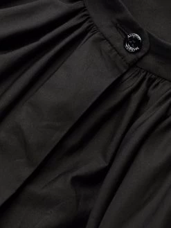 Alexander McQueen flared band-collar cotton dress