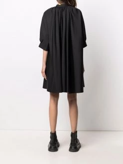 Alexander McQueen flared band-collar cotton dress