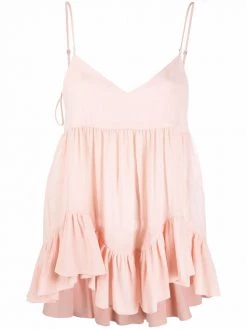 Alexander McQueen ruffle-trim tank top