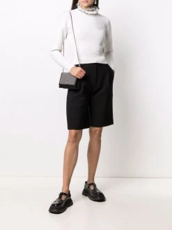 Alexander McQueen ruffle-collar knitted top