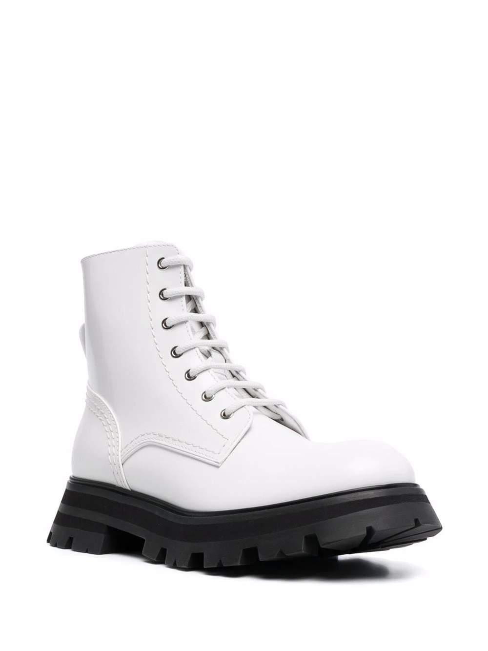 Top 10 ๐ Alexander McQueen Wander lace up ๐ฅพ boots โ๏ธ 2 Alexander McQueen Wander lace-up boots