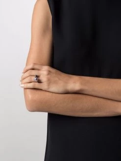 Alexander McQueen faux pearl Skull charm ring