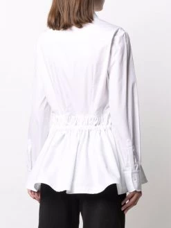 Alexander McQueen drawstring-waist cotton shirt